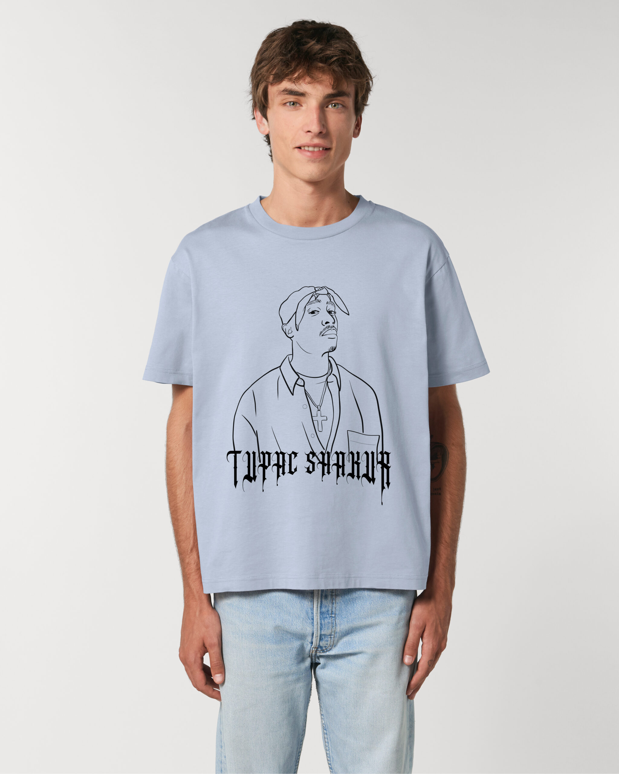 Tupac Linear Art FUSER serene blue